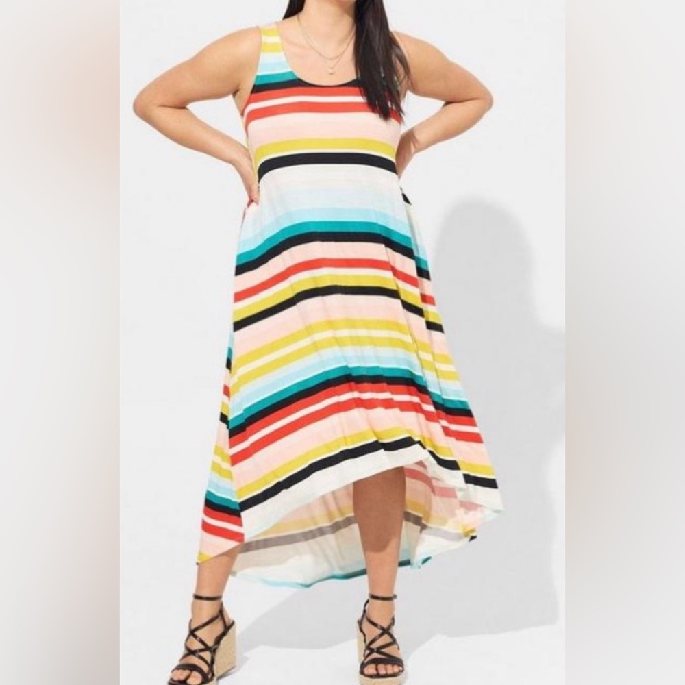NWT Torrid 2X Maxi Super Soft Hi-Low Dress